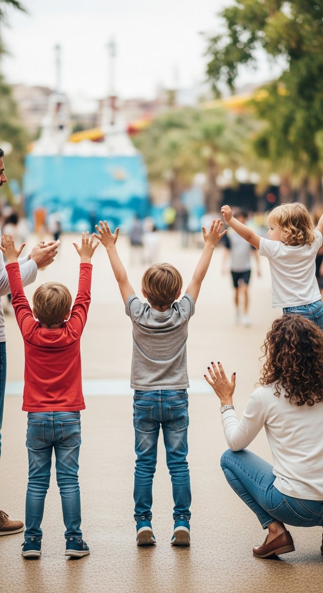 a travel photo from barcelona kids