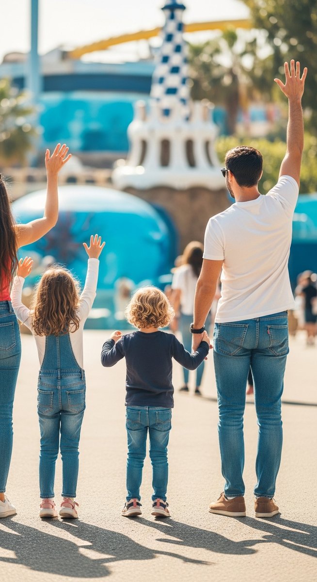a travel photo from barcelona kids