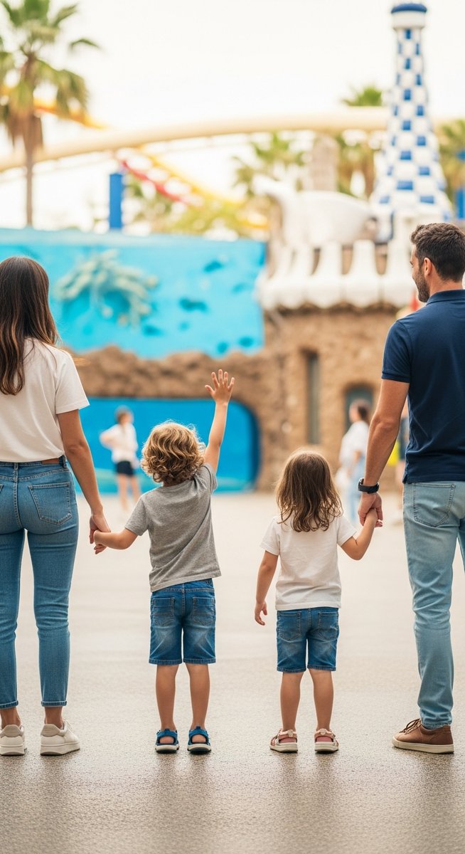 a travel photo from barcelona kids