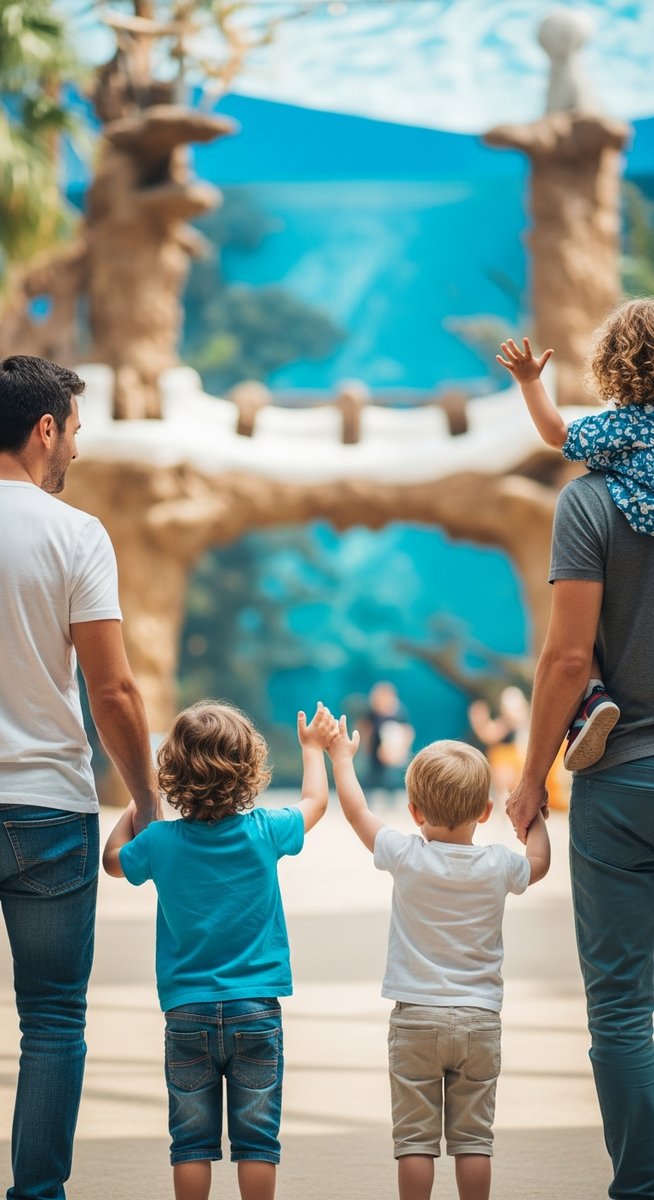 a travel photo from barcelona kids