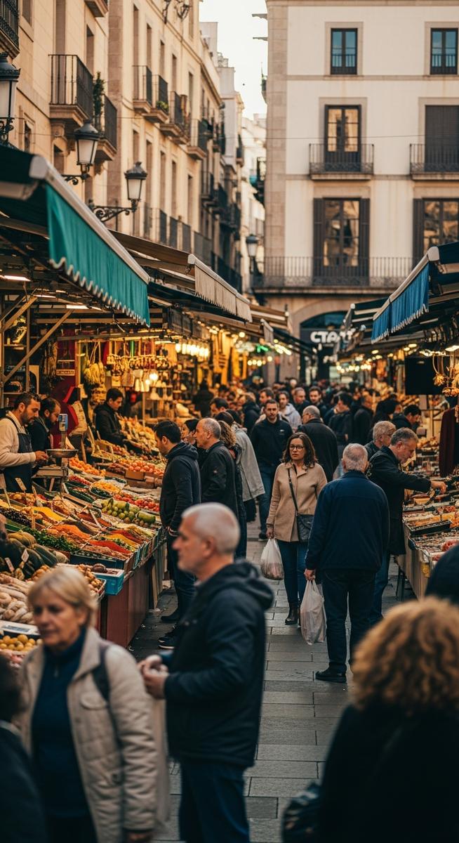 a travel photo from barcelona markets