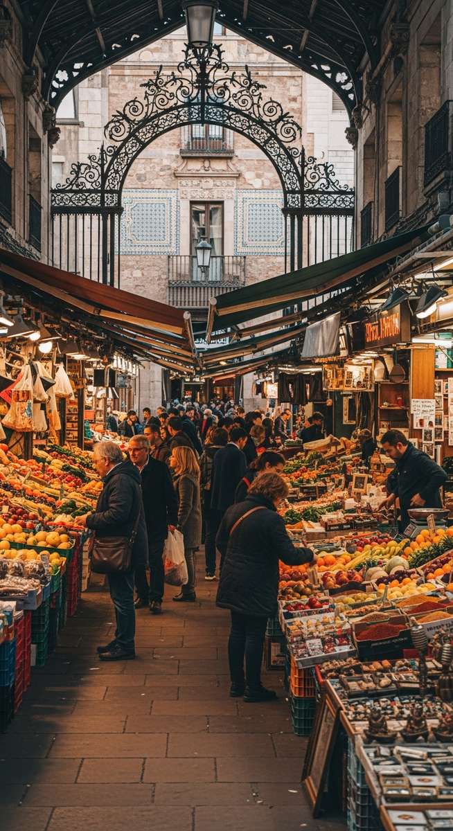a travel photo from barcelona markets
