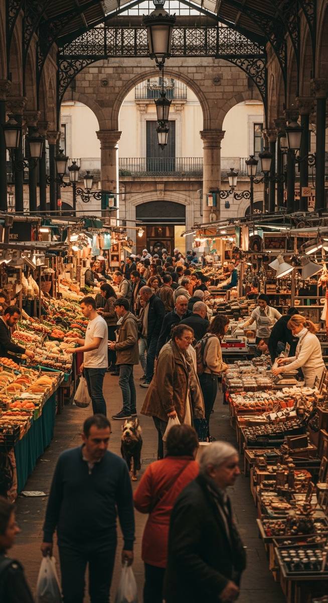 a travel photo from barcelona markets