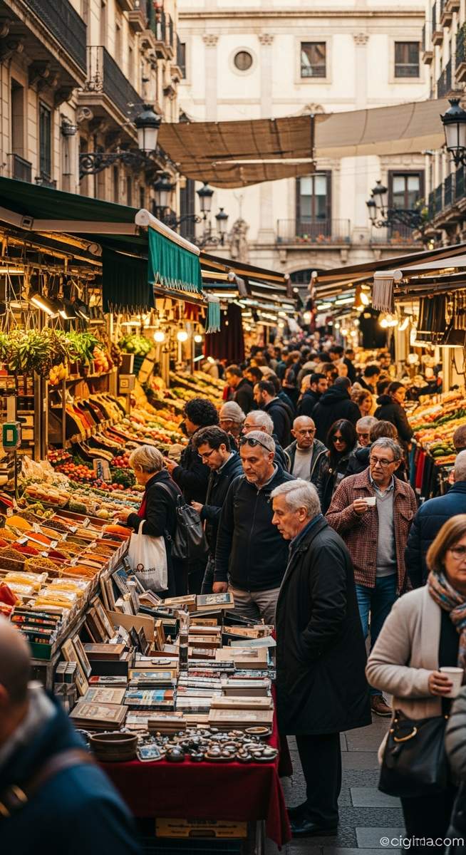 a travel photo from barcelona markets