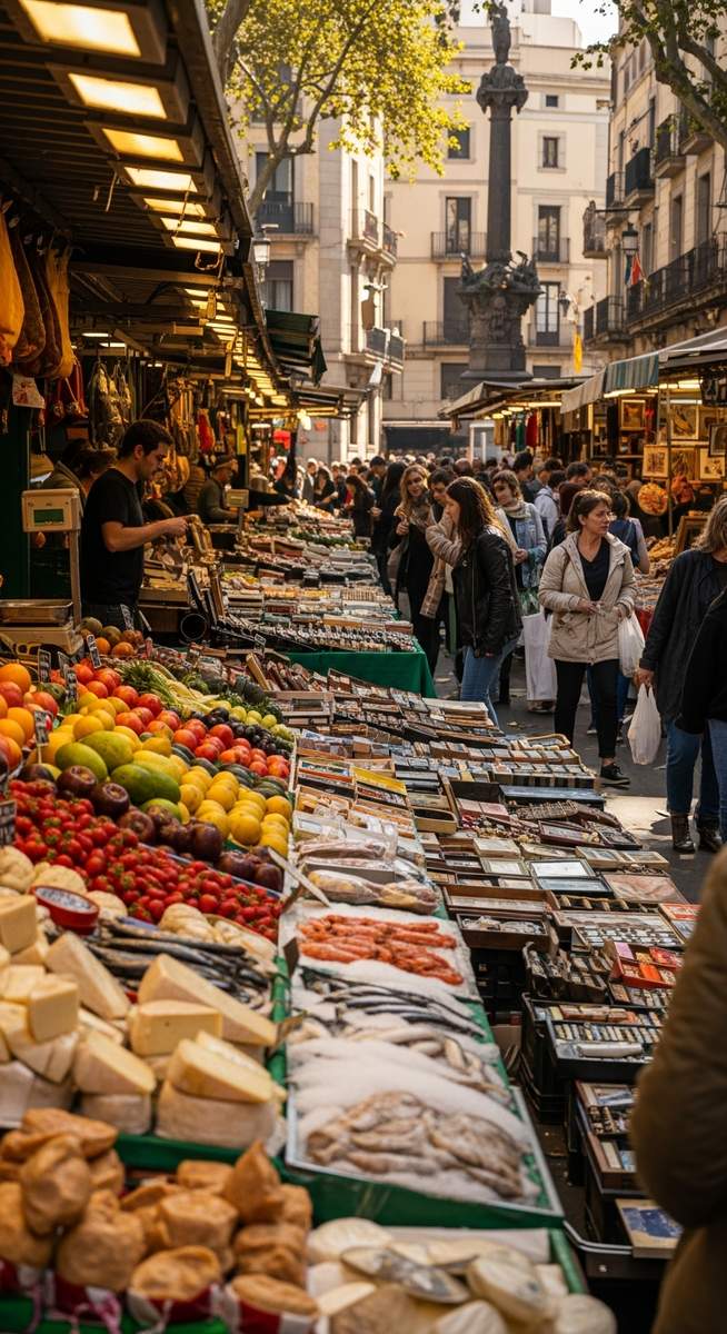 a travel photo from barcelona markets