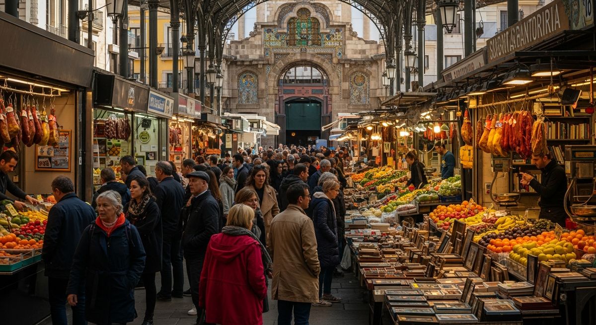 a travel photo from barcelona markets