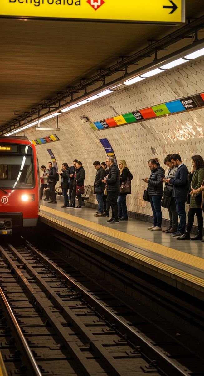 a travel photo from barcelona metro map
