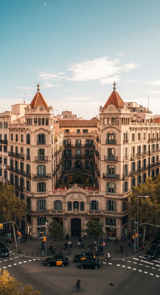 a photo illustrating 1. eixample in Barcelona