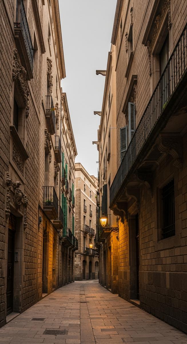 the Barcelona Gothic Quarter in November