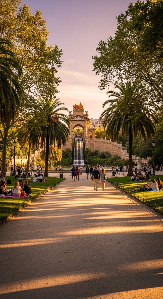 a photo illustrating 1. parc de la ciutadella in Barcelona