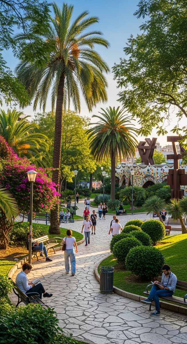 a photo illustrating 16. parc del centre del poblenou in Barcelona