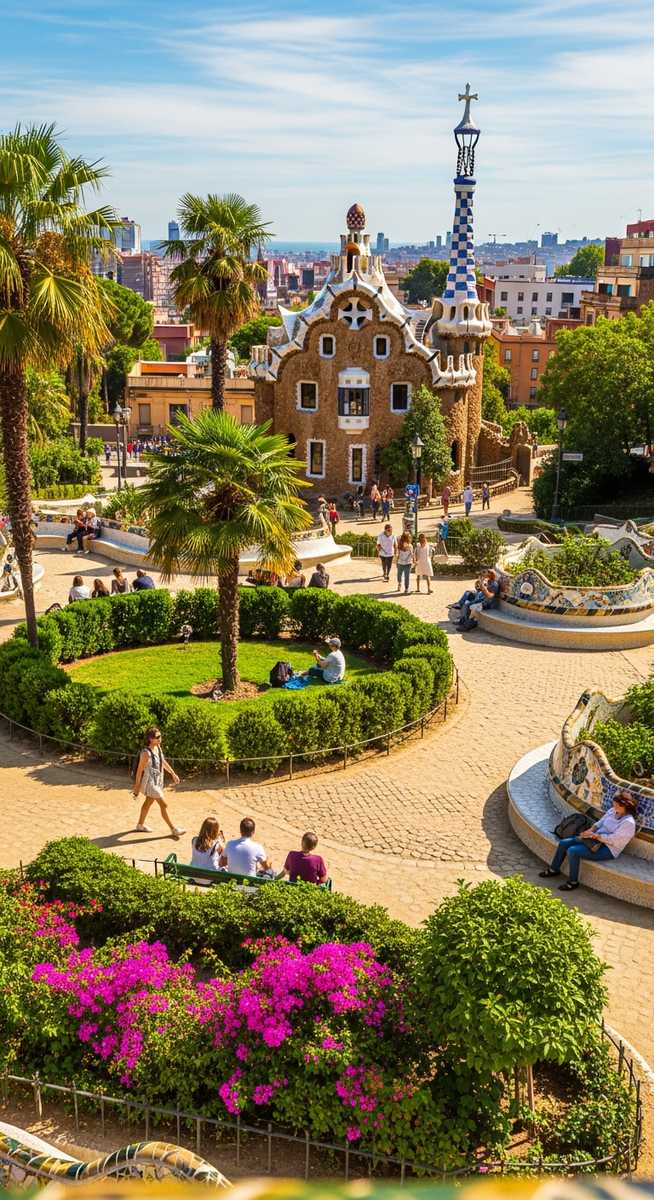 a photo illustrating 2. park güell in Barcelona