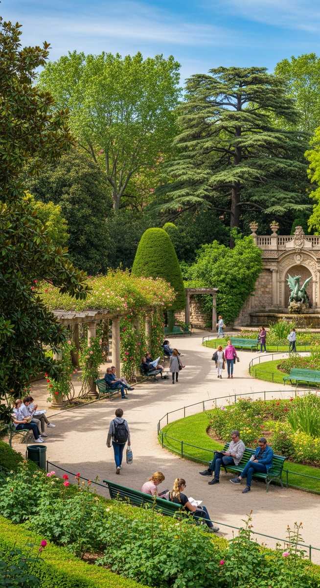 a photo illustrating 8. jardins de pedralbes in Barcelona
