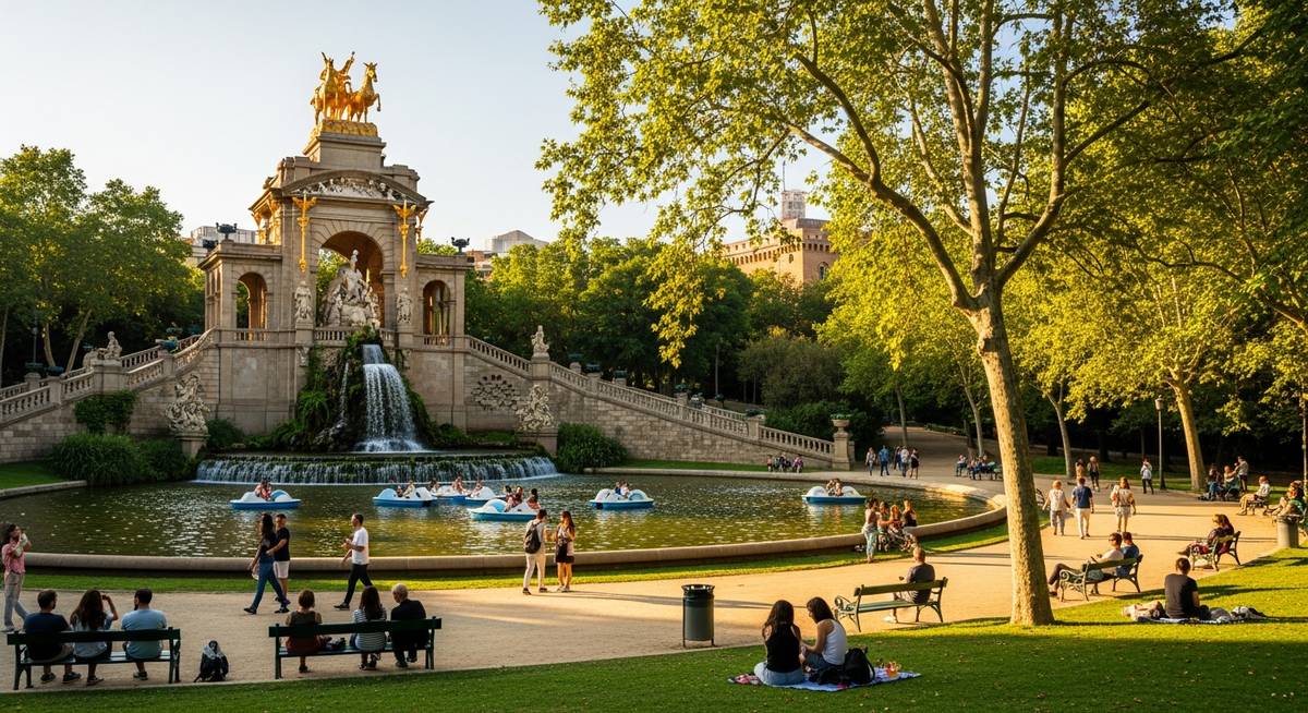 a photo illustrating 1. parc de la ciutadella in Barcelona