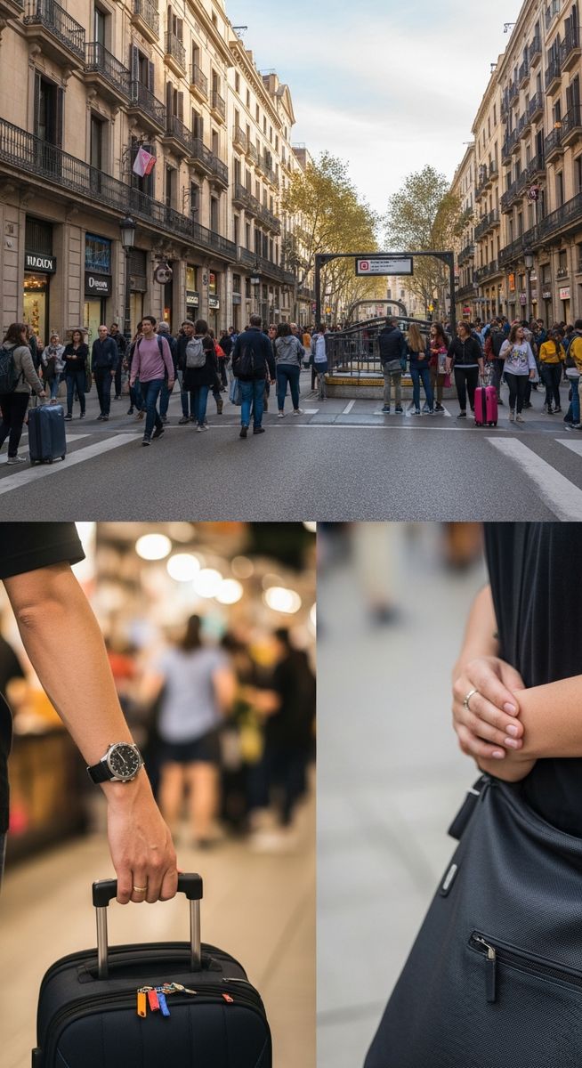 a travel photo from barcelona pickpockets