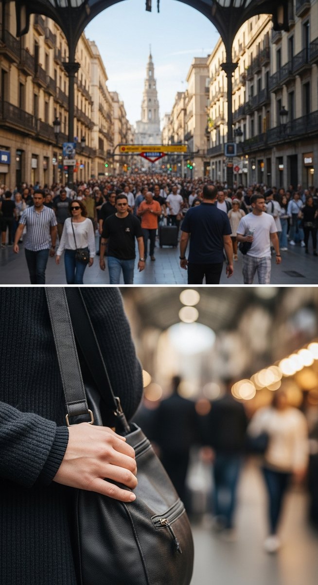 a travel photo from barcelona pickpockets