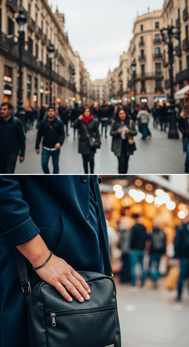a travel photo from barcelona pickpockets
