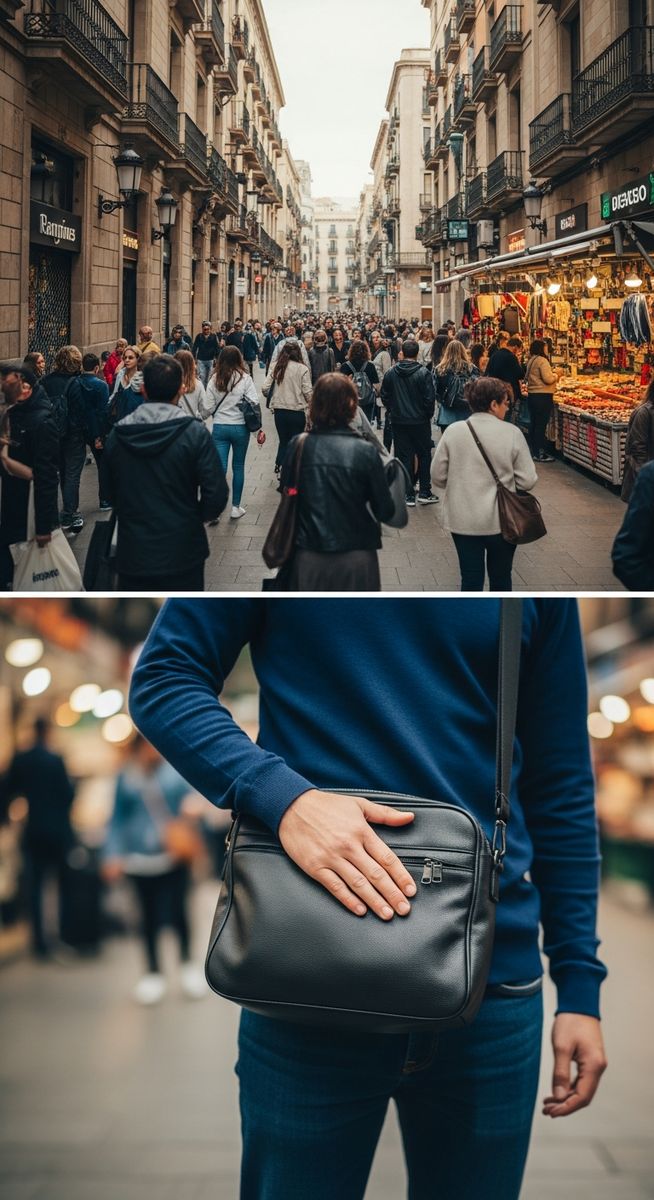 a travel photo from barcelona pickpockets
