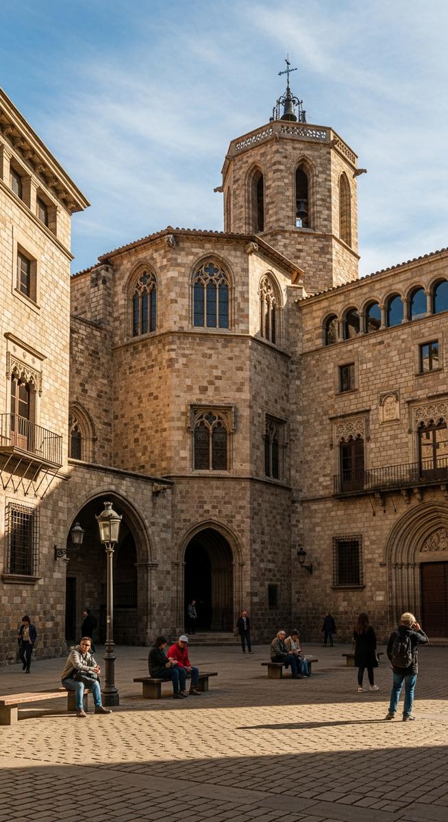 a photo illustrating 11. plaça del rei in Barcelona