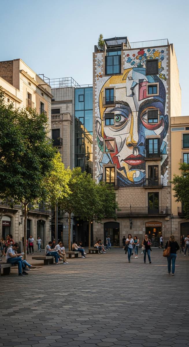 a photo illustrating 12. plaça d’isidre nonell in Barcelona