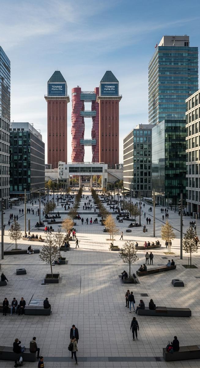 a photo illustrating 19. plaça europa in Barcelona