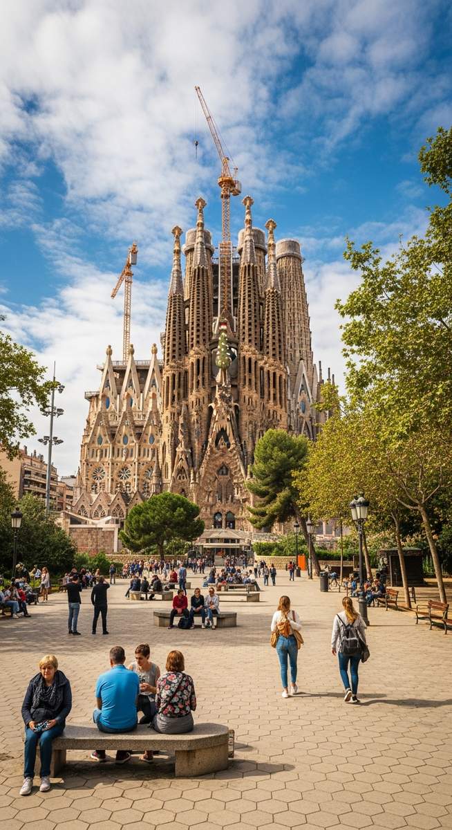 a photo illustrating 2. plaça de la sagrada família in Barcelona