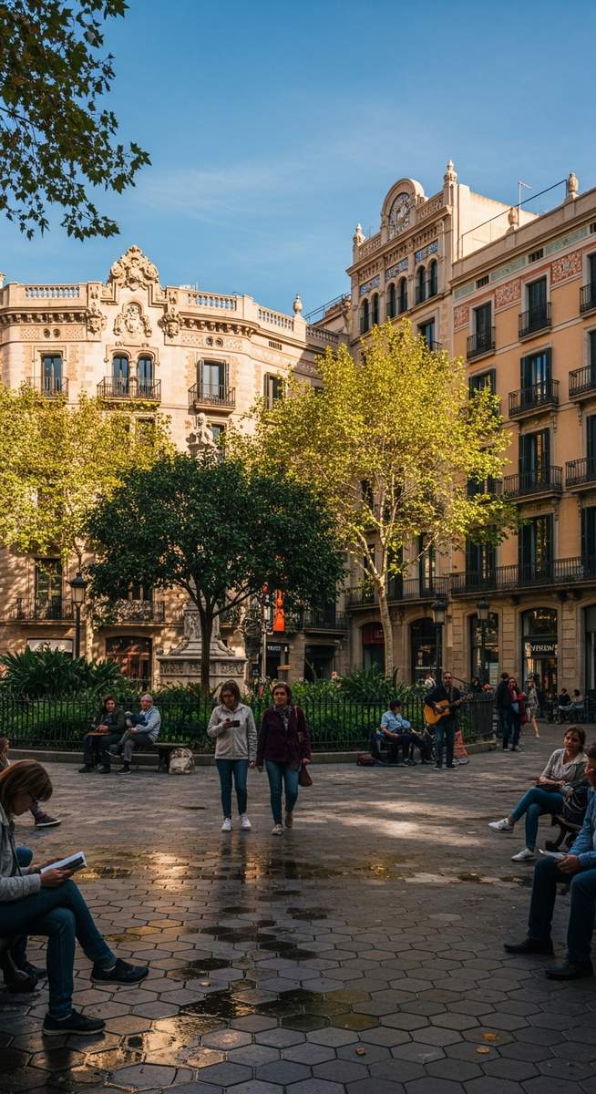 a photo illustrating 3. plaça prim in Barcelona
