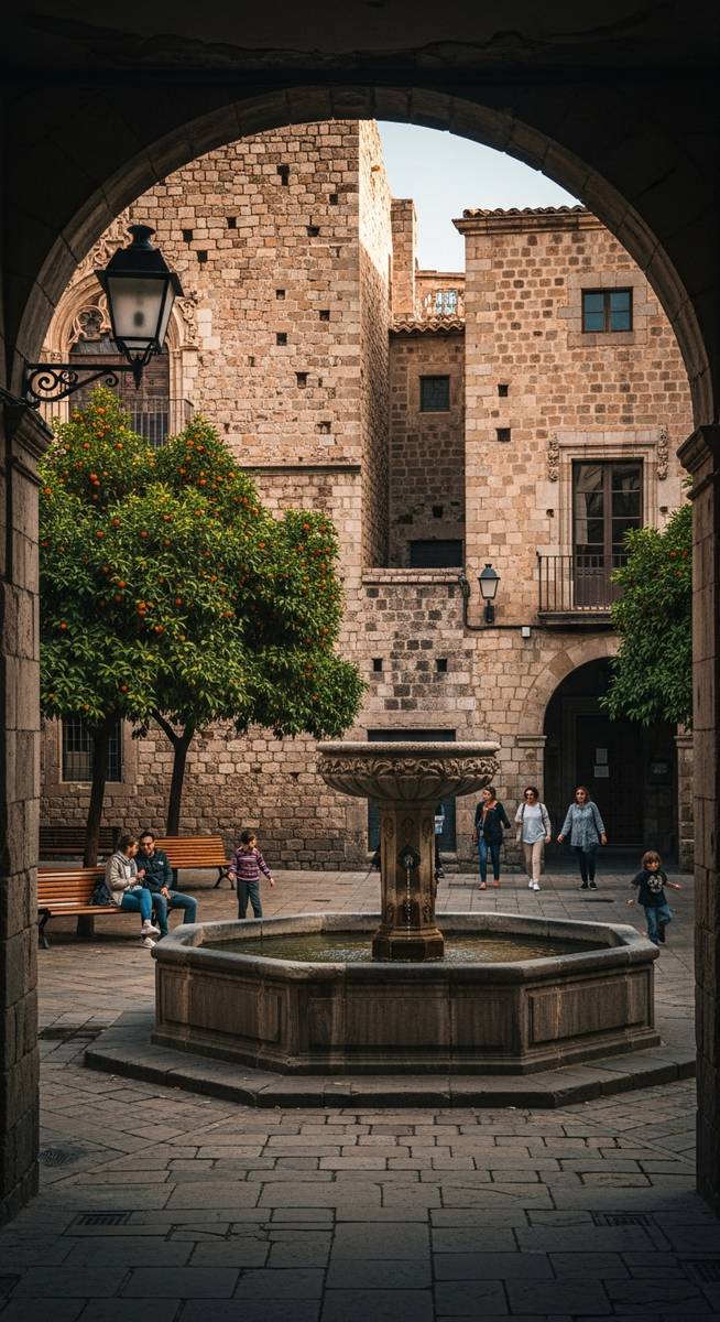 a photo illustrating 6. plaça de sant felip neri in Barcelona