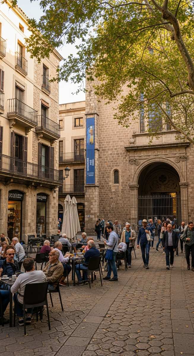 a photo illustrating 7. plaça de sant agustí vell in Barcelona