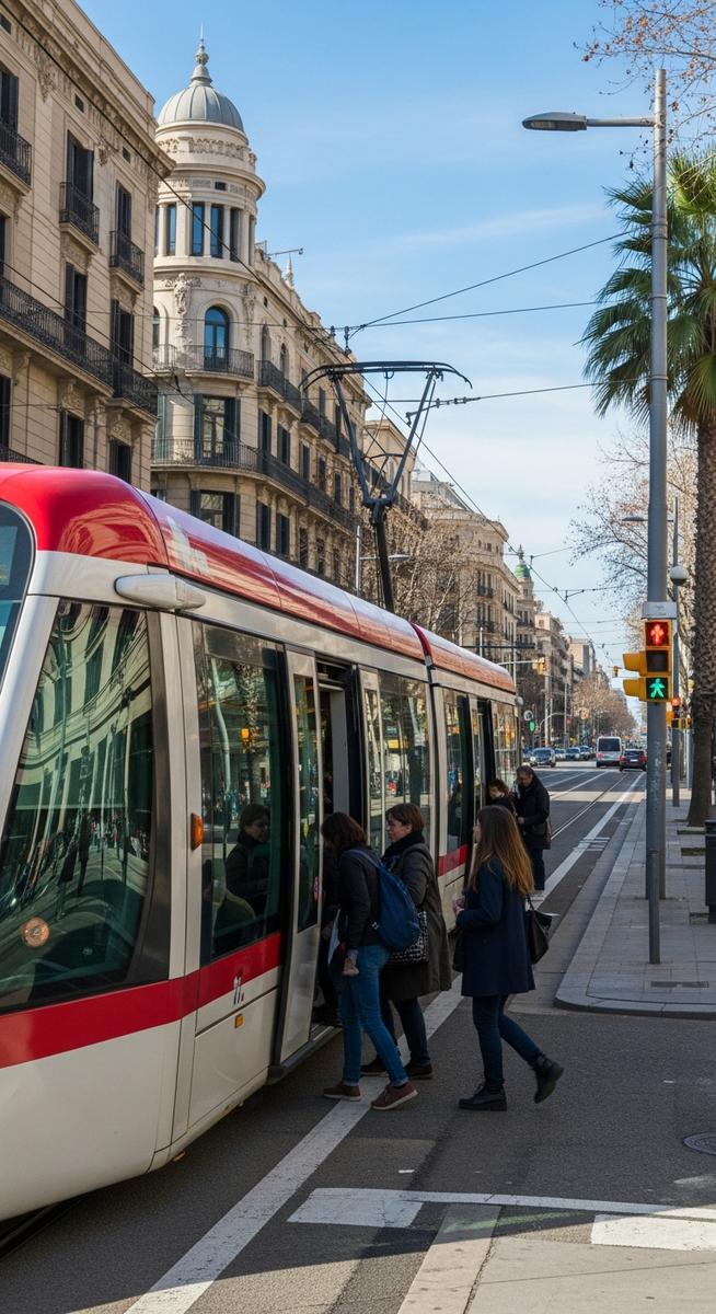 a travel photo from barcelona public transport tickets