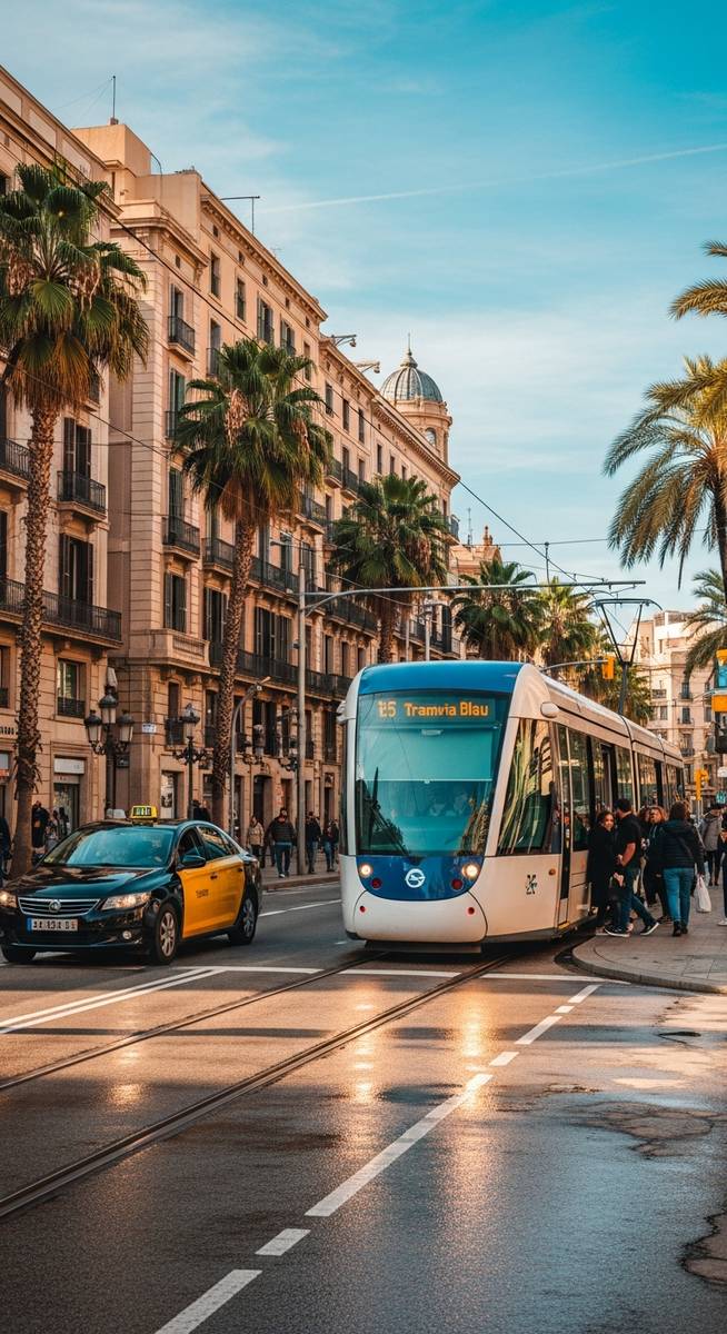 a travel photo from barcelona public transport tickets
