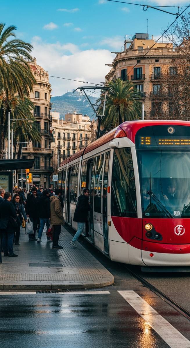 a travel photo from barcelona public transport tickets