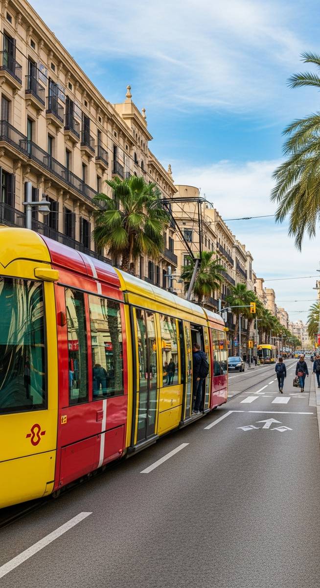 a travel photo from barcelona public transport tickets