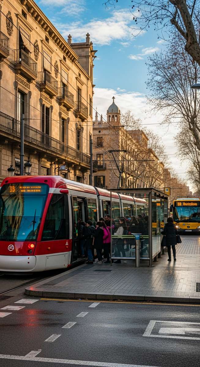 a travel photo from barcelona public transport tickets