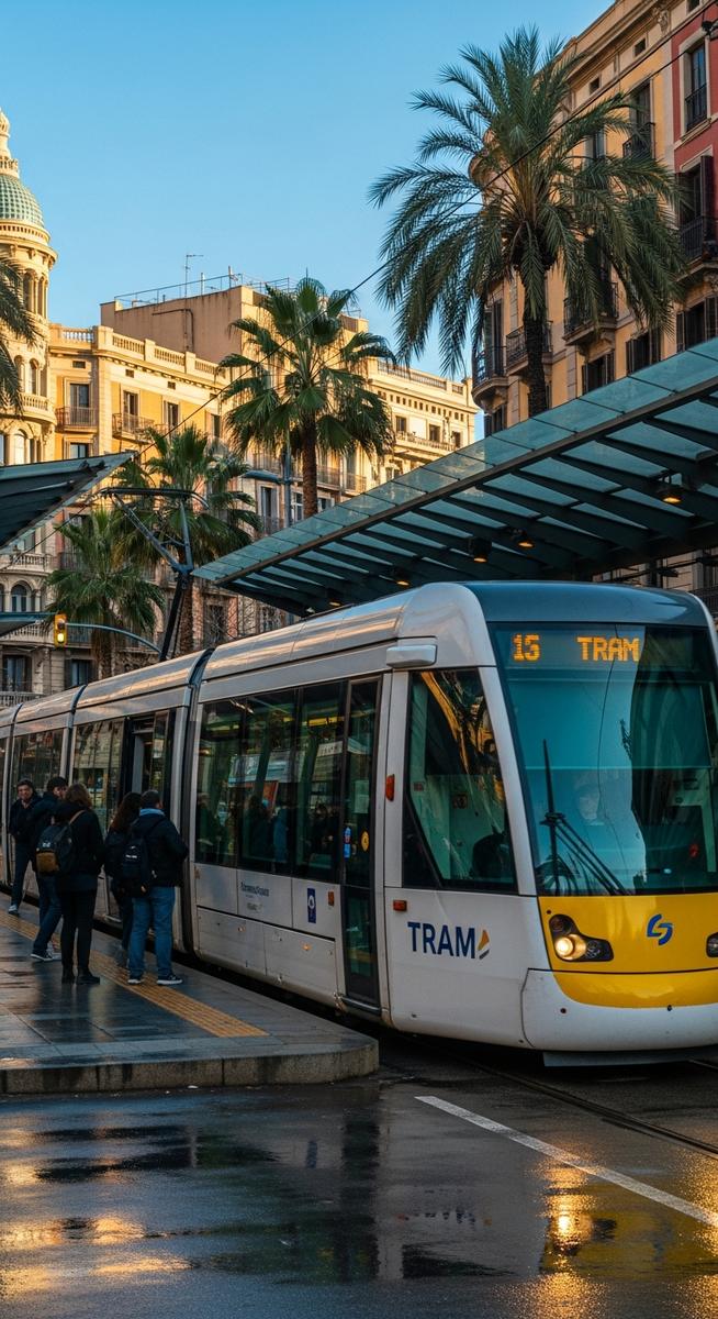 a travel photo from barcelona public transport tickets
