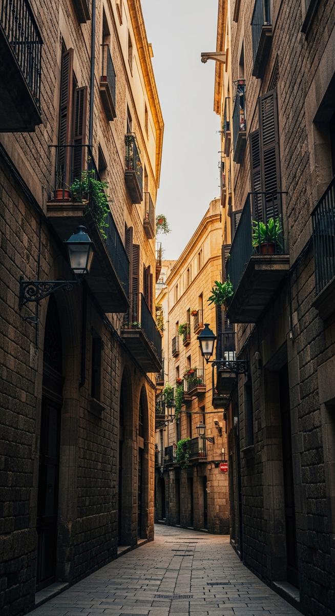 the Barcelona Gothic Quarter in September
