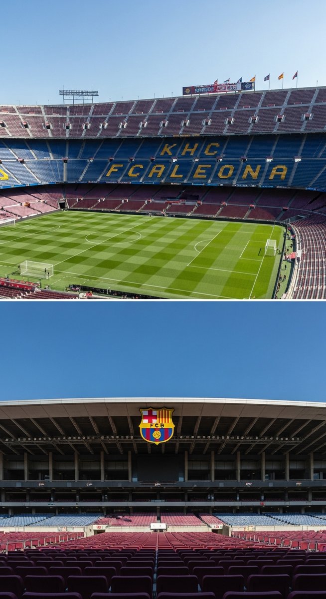 a travel photo from barcelona stadiums