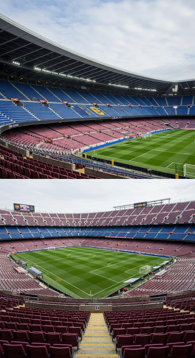 a travel photo from barcelona stadiums