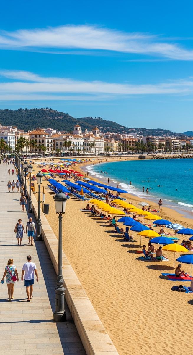 a Spanish beach in