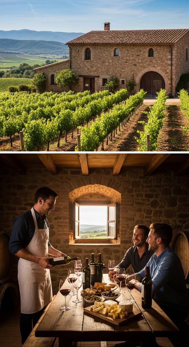 a travel photo from barcelona wineries