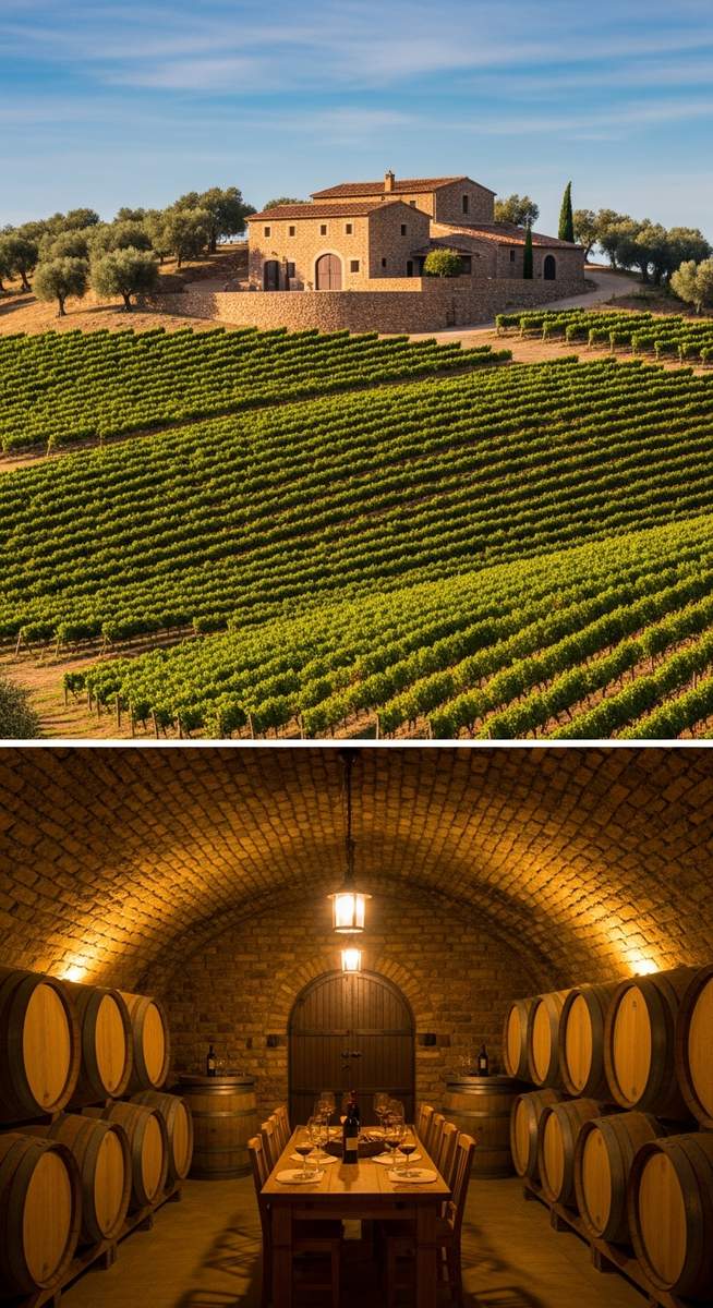 a travel photo from barcelona wineries