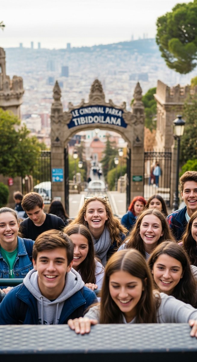 a photo illustrating 10. head to tibidabo amusement park in Barcelona