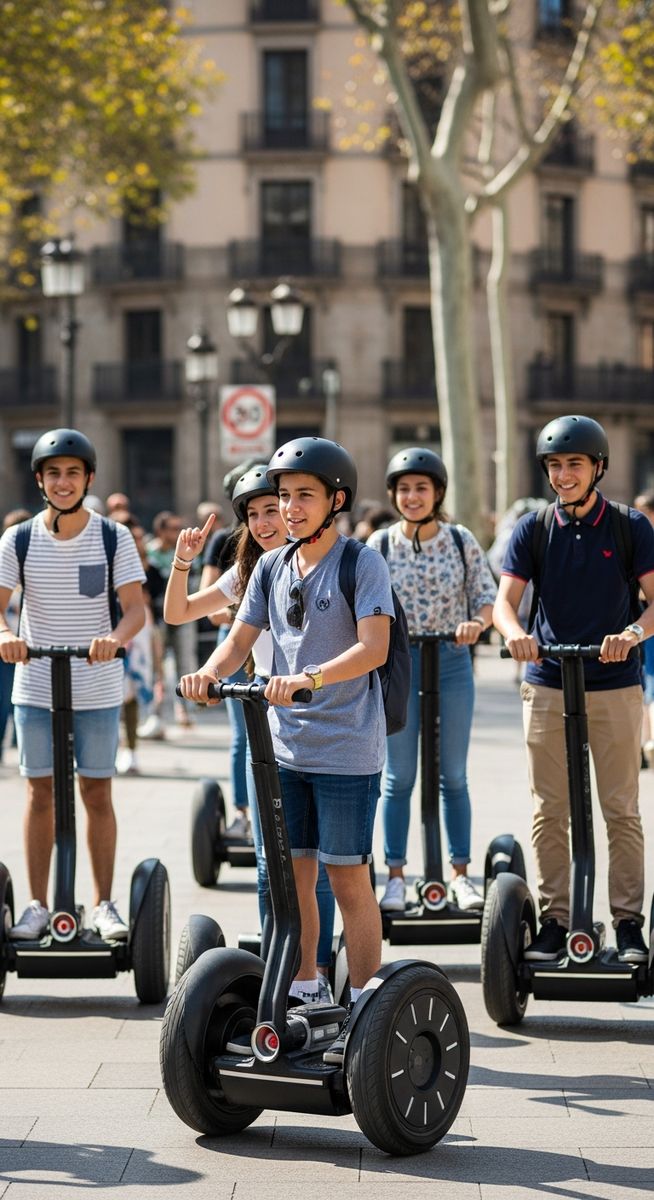 a photo illustrating 20. take a segway tour of the city in Barcelona