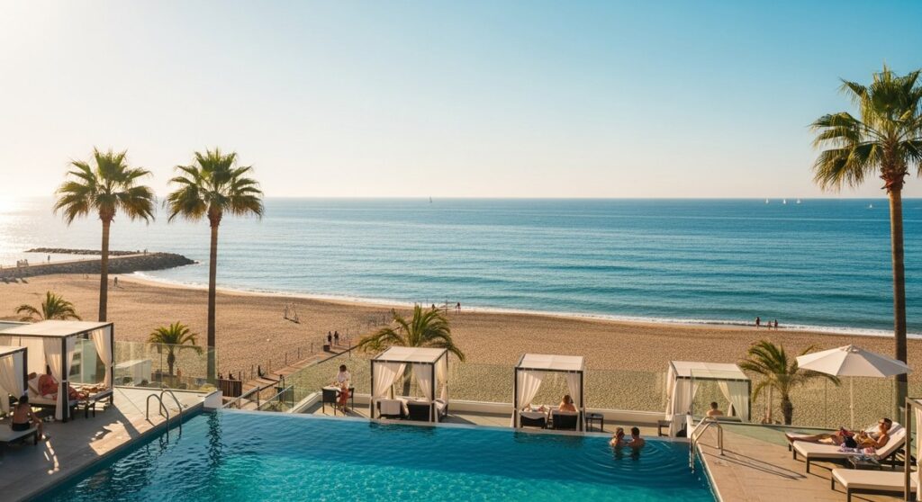 a travel photo from best barcelona hotels beach at the beaches