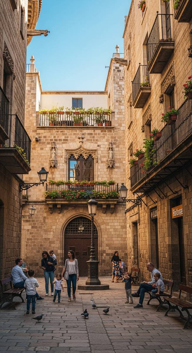 a photo illustrating 8. gothic quarter (barri gotic) in Barcelona