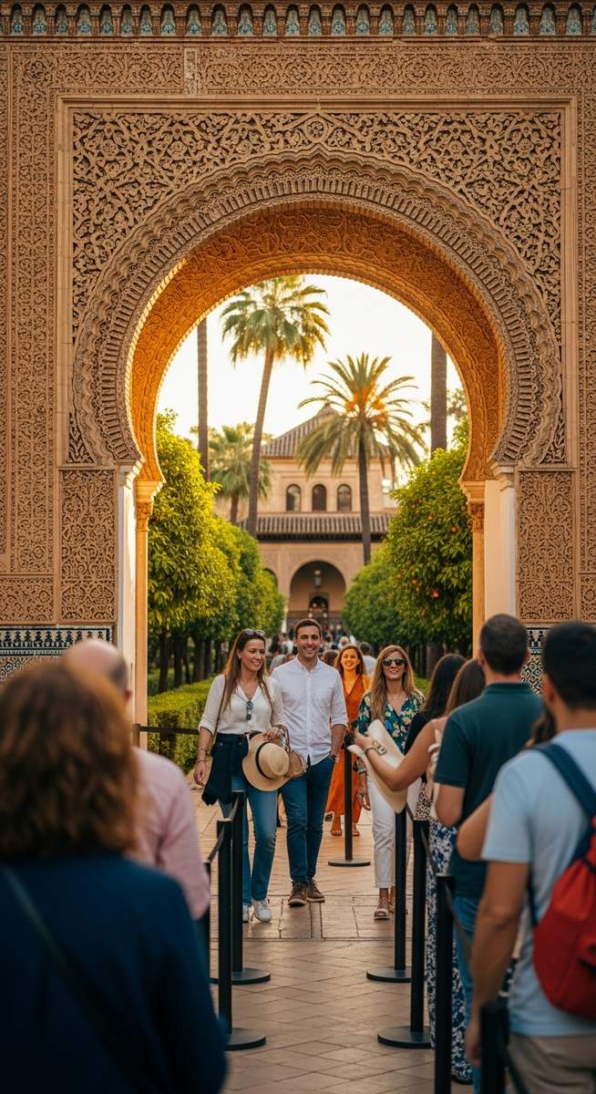 a photo illustrating 3. real alcázar skip-the-line entry (seville) in Spain as a gift idea for Spain travellers