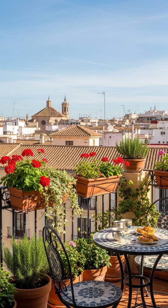 a Valencia apartment balcony with a city view as one of the best places to visit in Spain