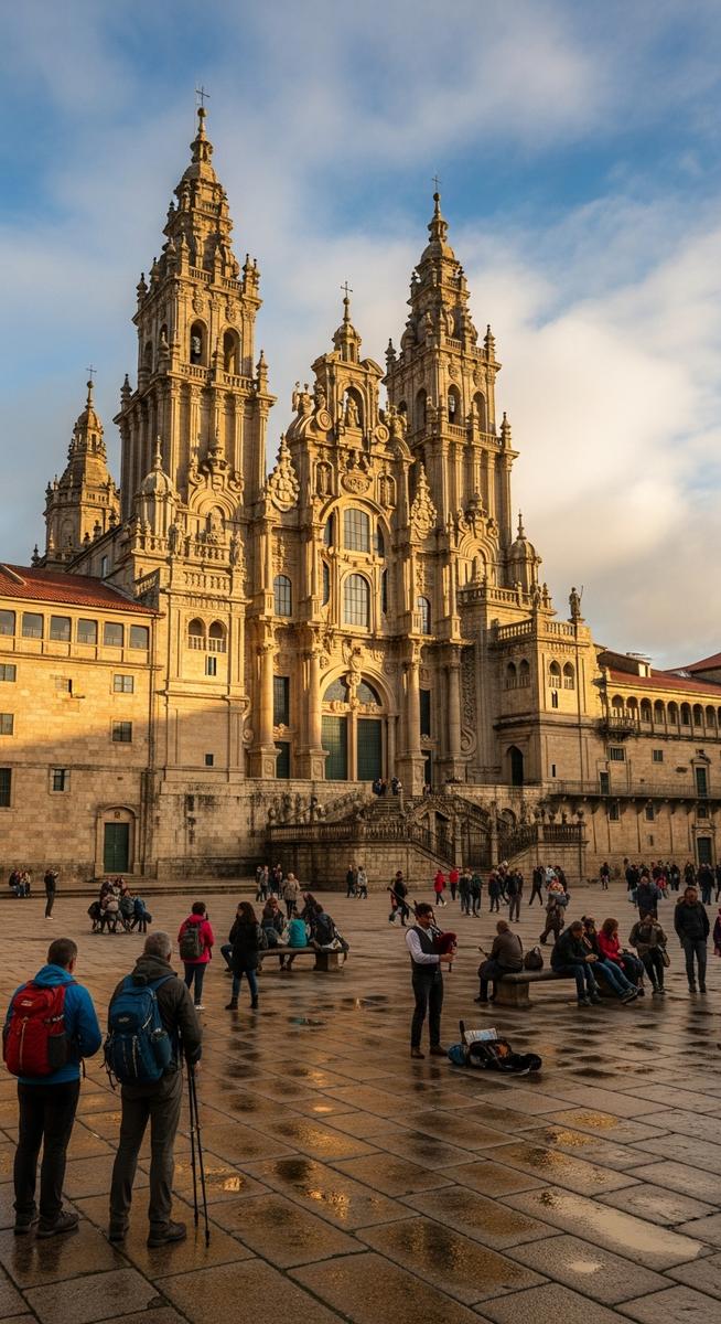 a photo illustrating 7. santiago de compostela in Spain as one of the best places to visit in Spain
