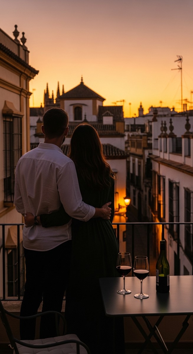 a photo illustrating seville in Spain on a romantic trip