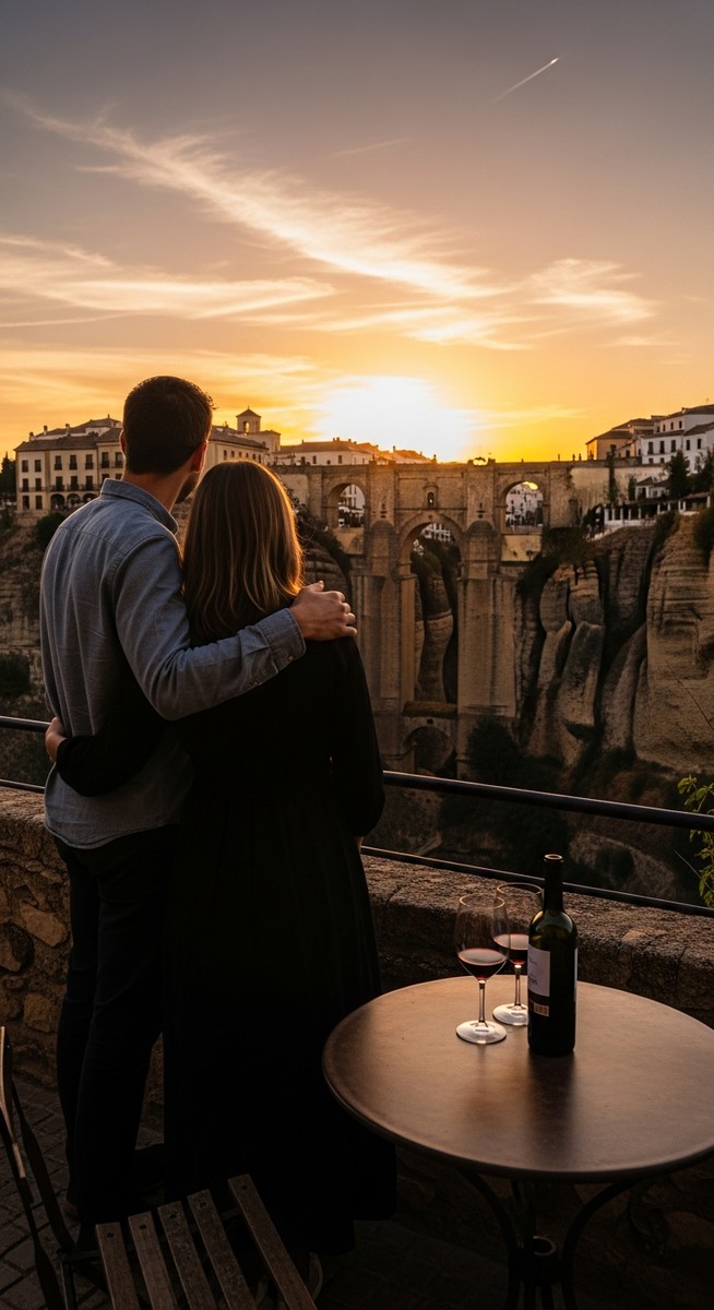a photo illustrating ronda in Spain on a romantic trip